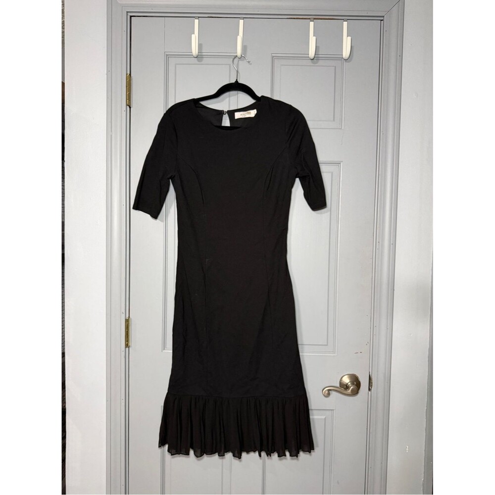 ALI & JAY Black Midi Dress with Pleated Hem